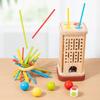 Fun Wooden Stick Board Game Colorful Sticks Wooden Stick Tower Toy Set  Boys/Girls