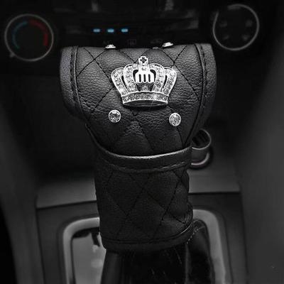Couverture de volant de voiture en cuir PU pour femmes, couvre-volant de voiture en diamant noir rose, étuis pour dames et filles, accessoires de voiture
