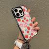 Ins Wind Strawberry Mobile Phone Case Apple 15pro Summer New Transparent Case iPhone17 Anti-drop Soft Case 13 Girls