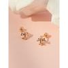 14K Mini Airplane Piercing Earrings