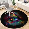 1pc Eye Triangle Chair Carpet for Office, Non slip, Soft and Durable Office Rug