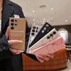 Applicable To Samsung S26Ultra Mobile Phone Case, Lychee Pattern Card Insert Bag Bracket S25 Business Anti-drop Protective Case