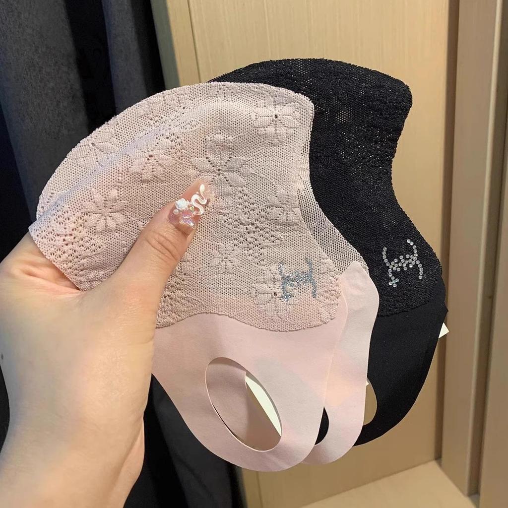 Elegante 3D-Spitzen-Sonnenmaske mit Augenschutz - Dünn, UV-Schutz, Eisseide für den Sommer