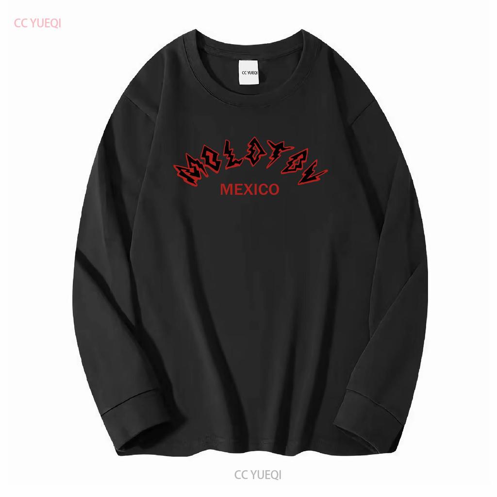 Molotov MEXICO ROCK BAND T SHIRT BLACK COTTON RED OUTLINE DESIGN FRONT Vintage Washed Casual Soft Comfortable Slightly
