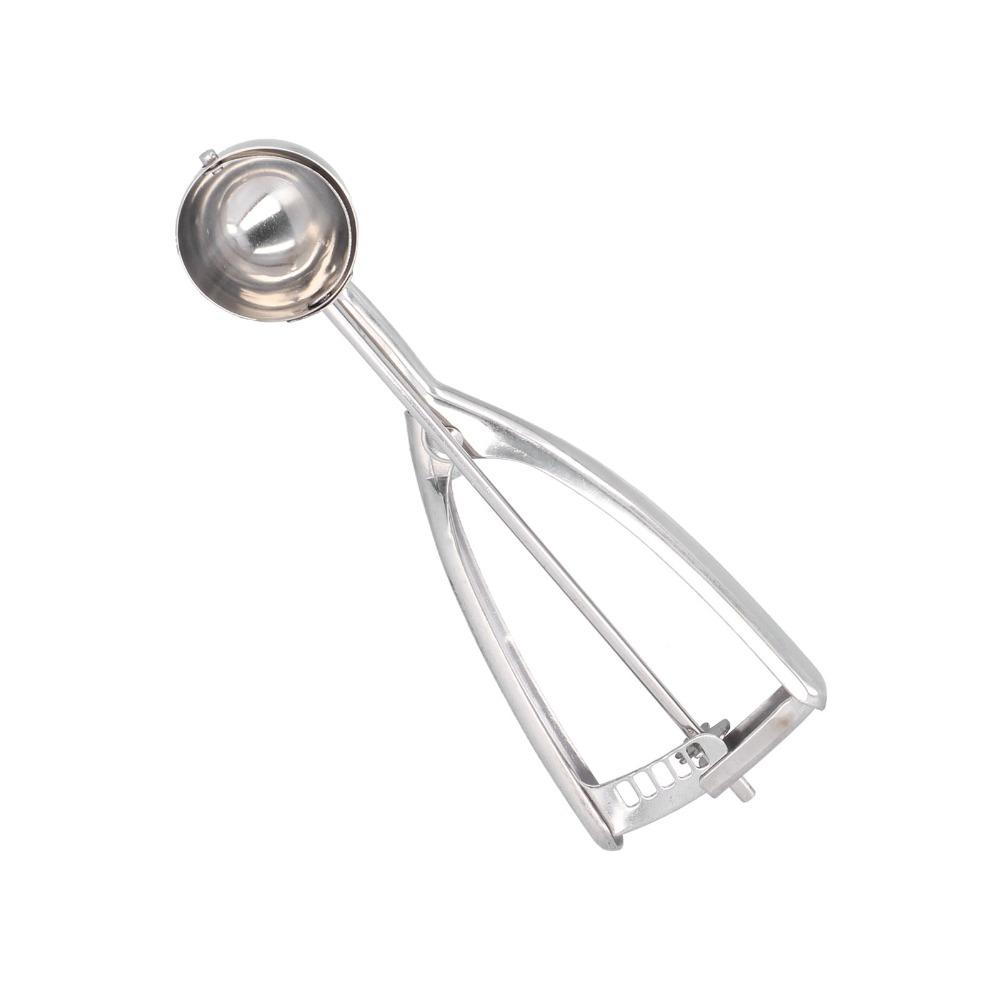 Stainless Steel Ice Cream Scoop Trigger Release Manual Digging Spoon Portion Scoop  For Home