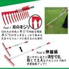Kinboshi Telescopic Lawn Thatch Rake, Venus Design, 12 Prongs, Aluminum Handle, 4036