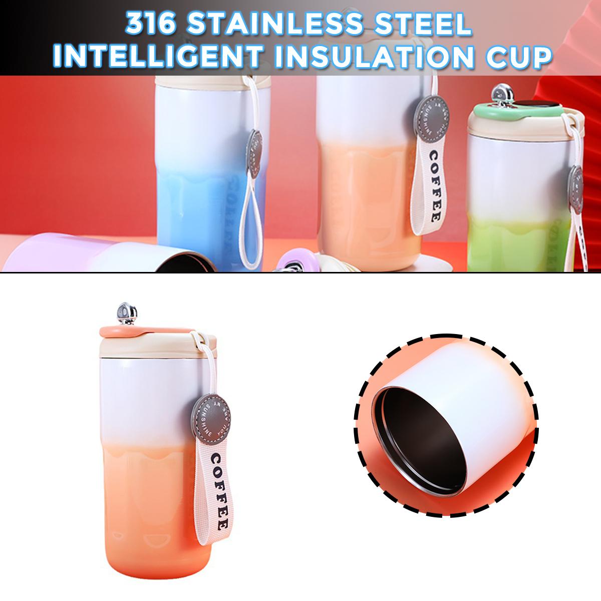 

Изолированная кофейная кружка PDTO для путешествий, термочашка из нержавеющей стали с дисплеем температуры