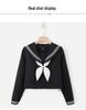 Uniforme JK Trois-Pièces Noir: Costume d'écolière orthodoxe japonais avec jupe courte douce