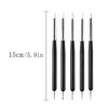 5Pcs/Set Double-Headed Silicone Nail Art Pens  Picker 3D Nail Carving Dotting Manicure Tools For Nail Art Design
