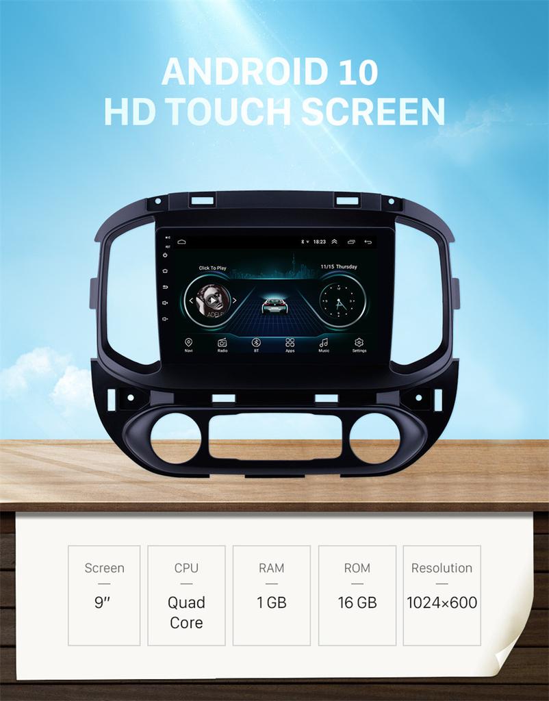 For 2015-17 Chevrolet Colorado Carplay 9" Android 10.0 Head Unit Stereo GPS Wifi