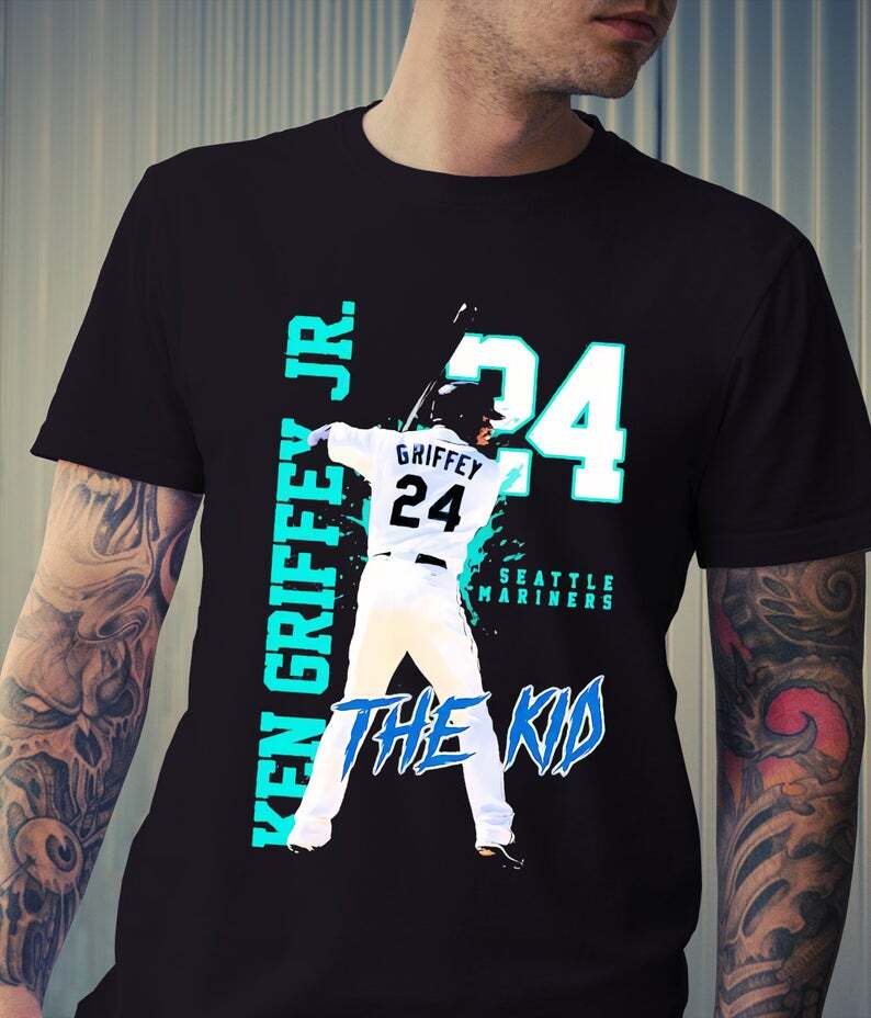 Ken Griffey Jr The Kid T-Shirt Cotton Tee All Sizes JJ4490 Unisex T-Shirt