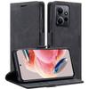 Case for Xiaomi Redmi Note 12 5G / Poco X5 5G, ERBORD Vintage Wallet with Flip, Black
