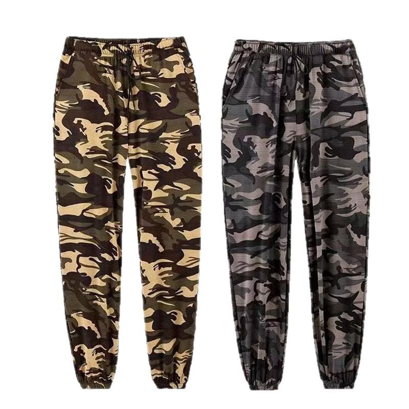 Herren- und Damen-Ultra-dünne atmungsaktive Eis-Seide Camouflage Jogginghosen