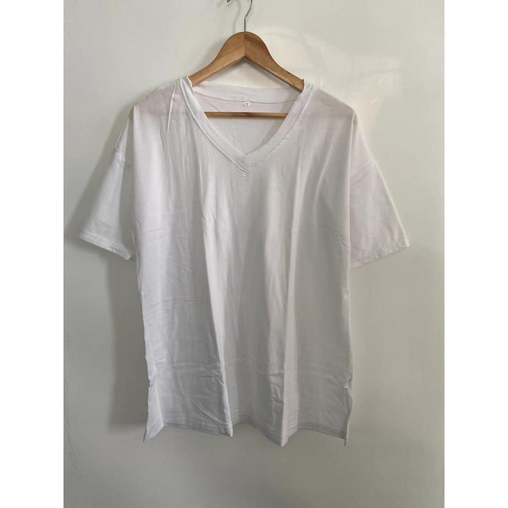 T-Shirt im Vintage-Urlaubsstil, lässiges Urlaubs-T-Shirt mit V-Ausschnitt und kurzen Ärmeln, großes Kurzarm-T-Shirt für Damen