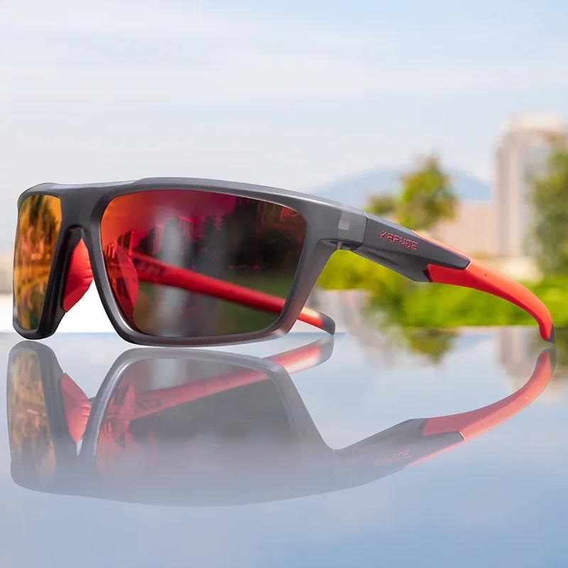 Kapvoe Men Fishing Sunglasses Fashion Polarized Cycling Glasses UV400 Eyewear for Men Women Driving Outdoor Sports Sunglasses 4