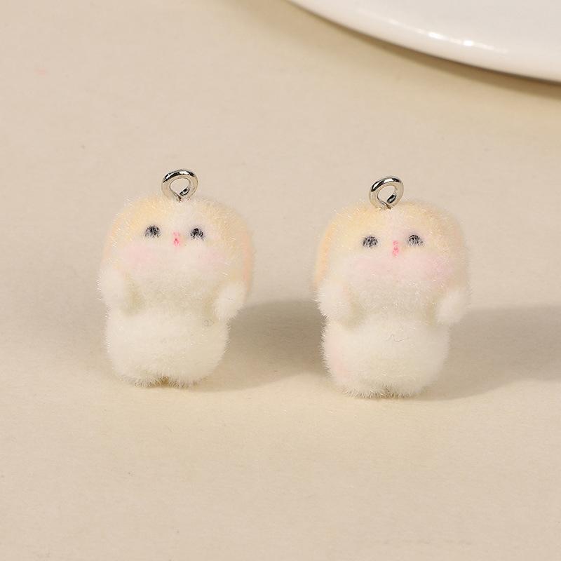 5 ks 3D roztomilý hejn mořská vydra Žlutá kuřecí přívěsky Kreslený přívěsek zvířátka Diy Keychain Náušnice Šperky Doplňky Dárky