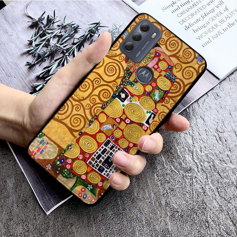 Gustav Klimt Tears Phone Case for Motorola E7 Plus E32 E20 E40 Edge 20 Lite G22 G52 G20 G30 G100 G60 G50 G10 G Pure G Stylus