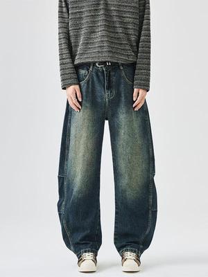 Jeans Décontractés Tendance Américain High Street pour Homme Scimitar pour Automne/Hiver