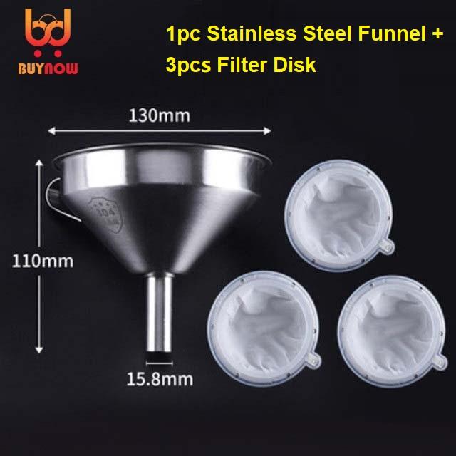 Funnel Juice Enzyme Filter Screen Liquor Wine Filter Scale Filter Disc Ultra Fine Filter Screen 120 200 300 400 450 Mesh
