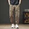 American casual leggings men's new spring and summer new trendy brand loose leggings sports casual tooling trousers