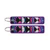 Japanese Anime Elf Monsters Keychain 1pcs Car Backpack Key Holder Embroidery Keyring Key Tag Jet Tag Accessories Gifts for Fans