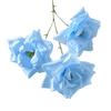3 Heads Full Blooms Artificial Rose Flower Real Touch Faux Silk Rose Bouquet 25" Long Stem Fake Rose Flowers for Home Kitchen Party Wedding Decor
