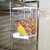 Vogelvoeder Automatische vogelvoervoeder met grote capaciteit Transparante hangende voedselcontainer voor papegaaien voor kooi