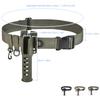 Adjustable Waist Wading Belt For Men With Fishing Rod Holder Portable Pole Inserter For Spinning Casting Support