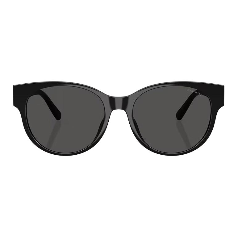 Coach Everyday Commuting Versatile Fashion Retro Round Sunglasses Women sunglasses 0HC8430D 56,500287 Black Frame