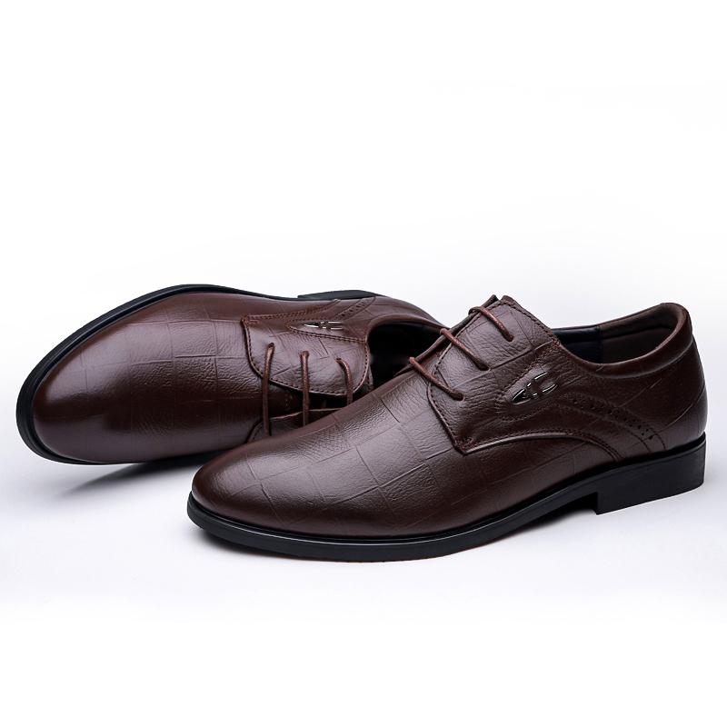 Luxury Brand Men Genuine Leather Business Dress Shoes Fashion Casual Tooling Derby Shoes Fashion Outdoor Walking Oxford Shoes