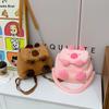 New Cute Niche Plush Bag, Doll Doll Plush Bag, Student Commuting Messenger Backpack.