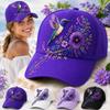 Forget-me-not Floral Print Bird Garden Morning Hat Adjustable Sun Hat Baseball Hat  for Gardeners