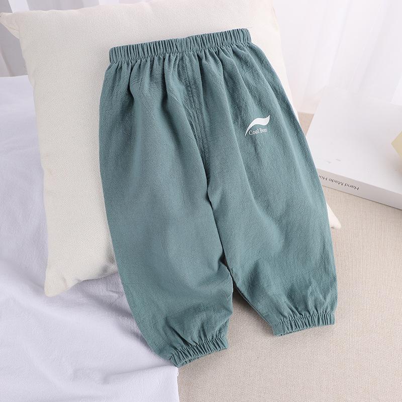 Unisex Baby Mosquito Prevention Pants for Summer with Breathable Fabric and Elastic Waistband