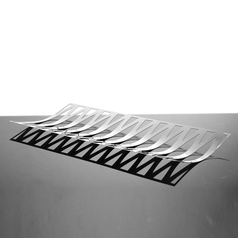 

Simple Modern Golden Silver Metal Grid Geometric Long Tray Storage Plate Model Living Room Accessories