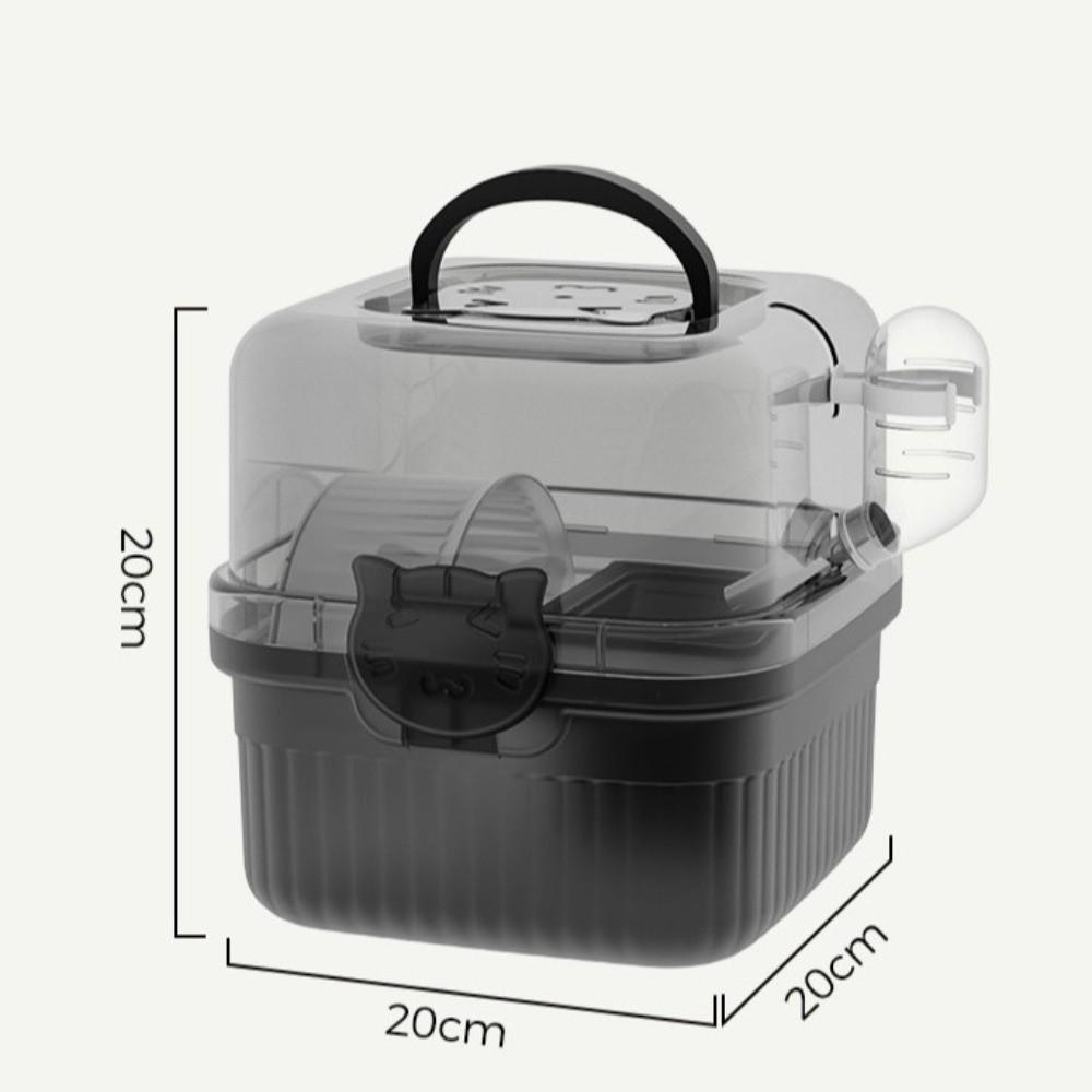 With Handle Hamster Travel Cage Breathable Hamster Habitat New Pet Carrying Box Travel Use