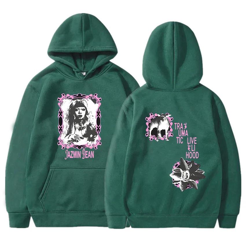 Graphic Clothes Jazmin-Bean  The Traumatic Livelihood Tour Hoodies Aesthetic Printing Sweatshirt Hooded Pullover