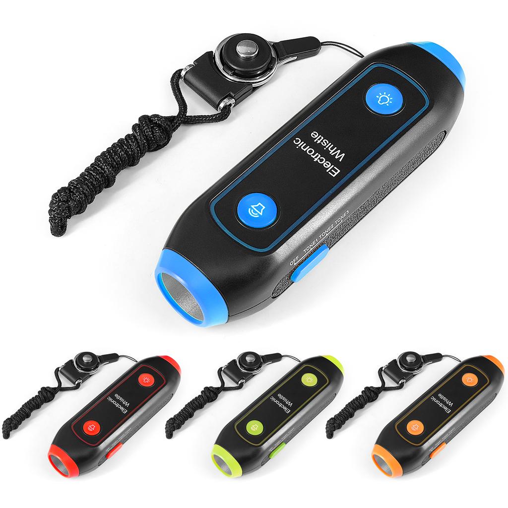 Elektronische Pfeife Handheld Elektrische Pfeife mit Lanyard SOS-Licht Taschenlampe für Schiedsrichter Sportunterricht. Lehrer