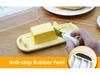 Rectangular Freshness Butter Box with Knife - Plastic Container for Cutting and Storage