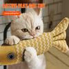 Yousheng 2/3Pcs Peixe Gato Brinquedos Linho Macio Peixe Recheado com Som Amassado e Catnip Exercício Interativo para Gatinhos Brinquedo Kicker para Gatos Internos