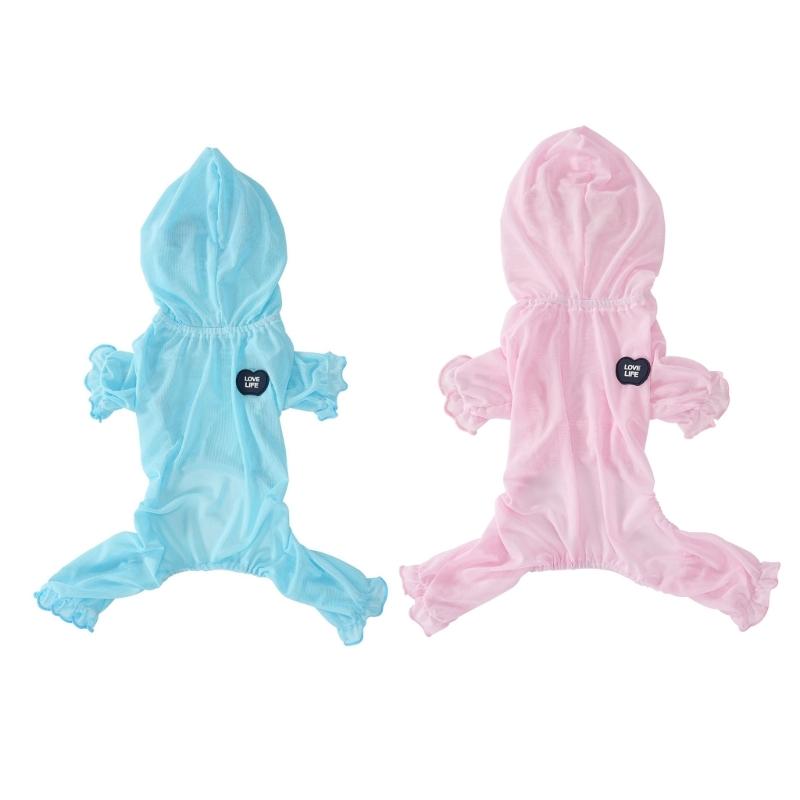 Dog Cats Sunscreens Jumpsuits Light Weight Comfortable Regulable Pet Bodysuits Cool Feeling for Travel Hiking Camping