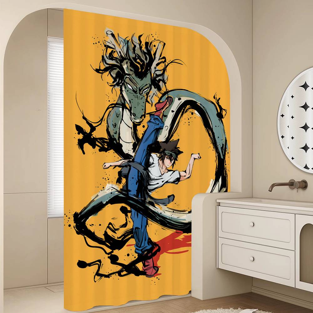 God Of H-high S-school Shower Curtain With Waterproof And Mold Resistant Shower Curtain Polyester Durable Bathroom Screen