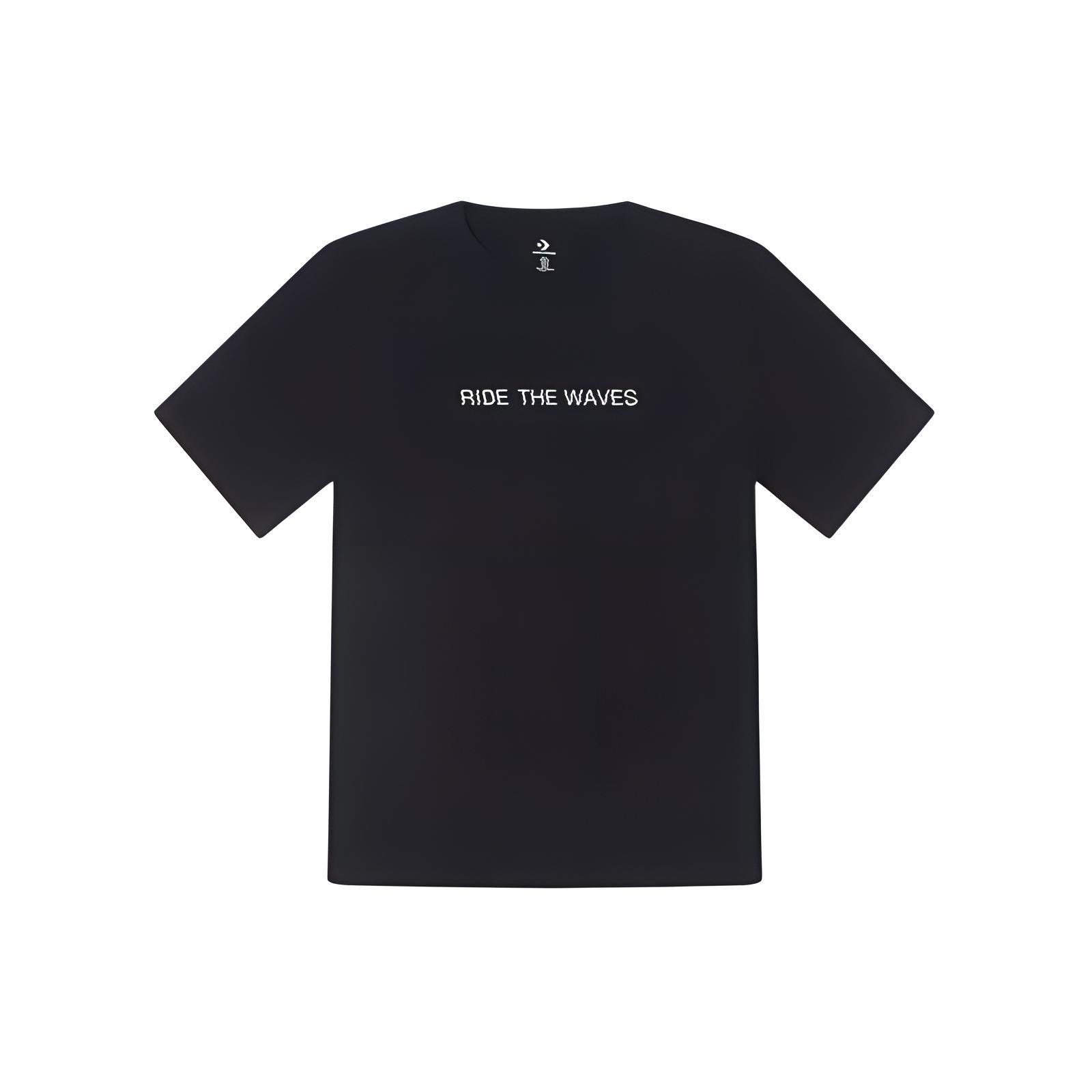 Converse Summer Verbiage T-Shirt Asia Sizing Black Men s 10027218-A03 XL