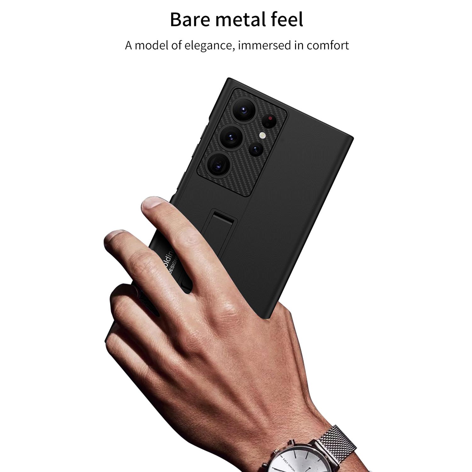 

GKK For Samsung Galaxy S24 Ultra Case Slim Kickstand PC Phone Back Cover Green