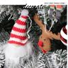 32pcs/set Christmas Tree Ornaments Set Electroplated Painted Hanging Decor for Xmas Birthday Wood Fabric PS Holiday Decoration