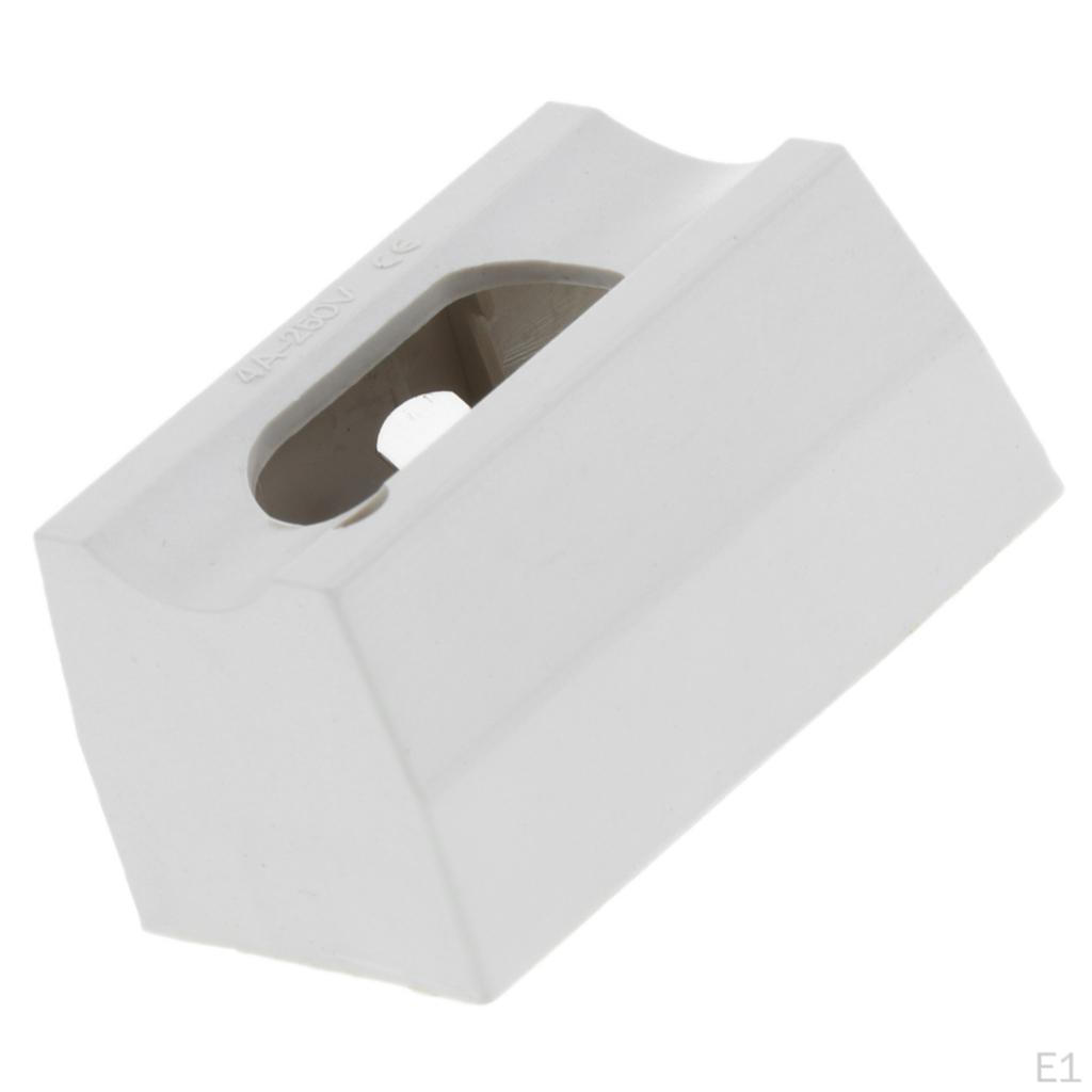 Plastic Wall Lamp Holder 6A Base Socket Light Accessories for , Size 2.56x1.38x1.38inch