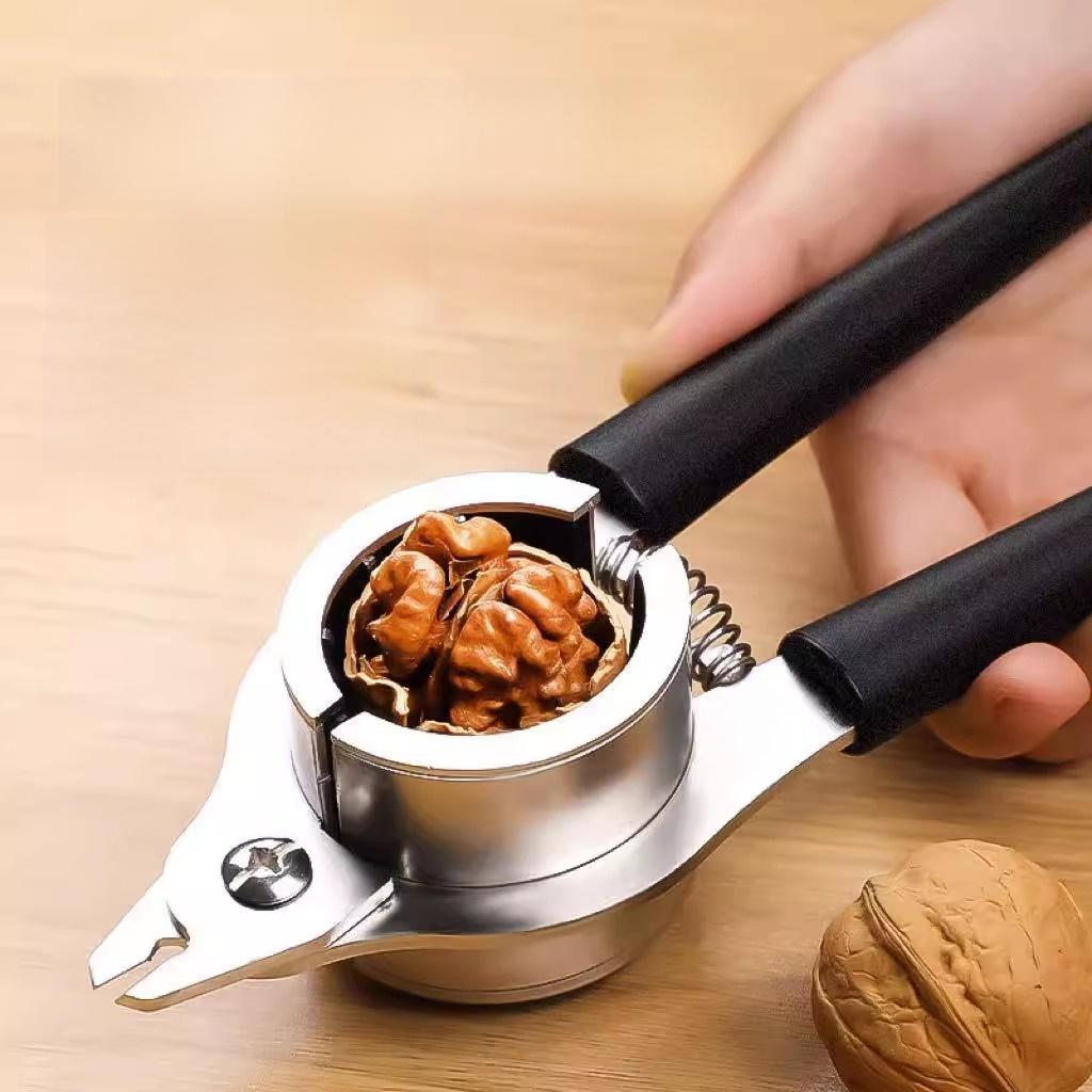 Stainless Steel Walnut Cracker Multi-functional Home Use Peanut & Nut Shell Opener