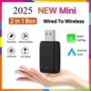 2025 NEW 2in1 Wired To Wireless CarPlay Mini Box Android Auto Adapter Smart Box BlueTooth WiFi Connect Plug&Play Universal Mini