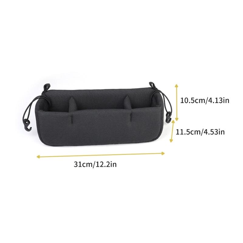 Multifunctional Strollers Storage Hanging Bag with Spacious Compartment for Baby Bottles Toy Snacks Secure Attachment