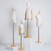 Child Mannequin Display Stand: Solid Wood & Fabric for Toddler Clothing