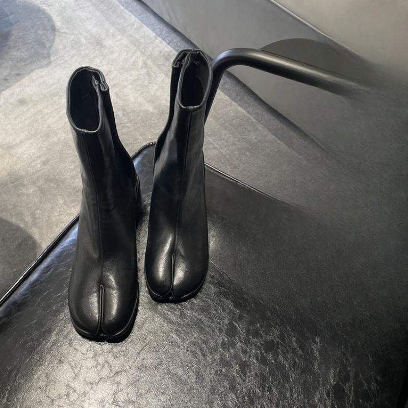 Women's Shoes: Slimming, Thick-heeled Mid-calf Boots, Women's Ankle Boots